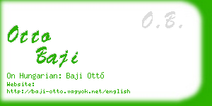 otto baji business card