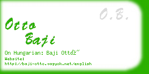 otto baji business card